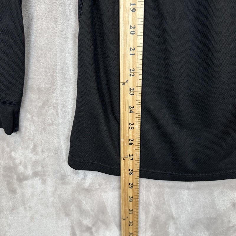 Helly Hansen 1/4 Zip Shirt Mens M Black Base Layer Thermal Polypropylene *FLAW gallery