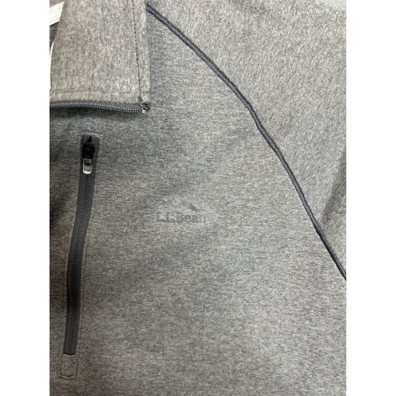 LL Bean Men Ridge Runner Quarter Zip Pullover Gray XXL 509467 Active Long Sleeve gallery