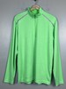 Paragon Men's 160 Aspen Performance 1/4 Zip Heathered Green Pullover Size M gallery