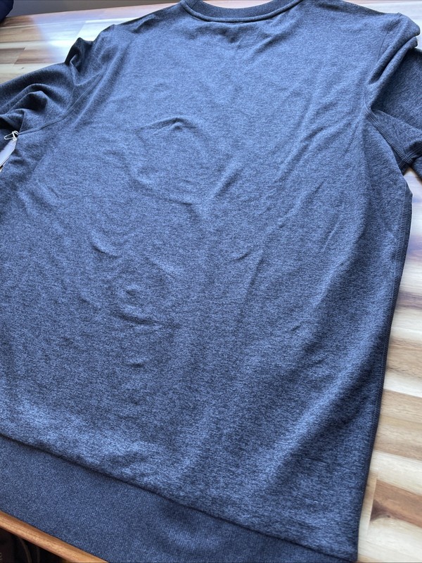NWT Mens Vuori Ponto Performance Crew Large - Charcoal Heather gallery