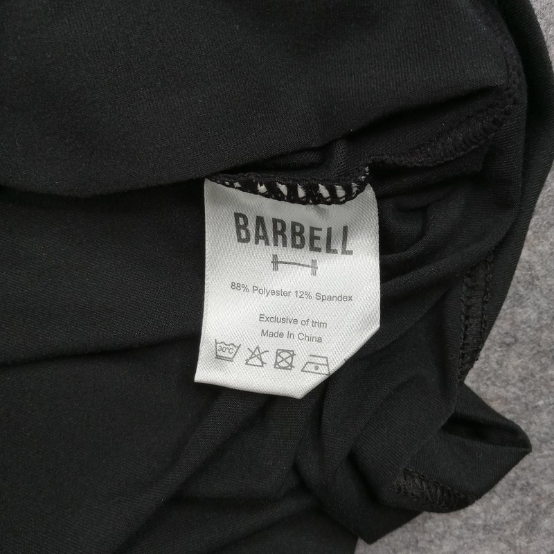 Barbell Shirt Mens Medium Running Workout Performance Athletic Gym Training gallery