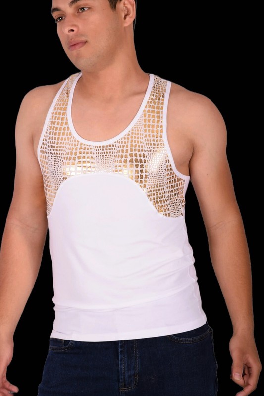DOREANSE Metallic Leopard Tank Top T Shirt 2055 2 gallery