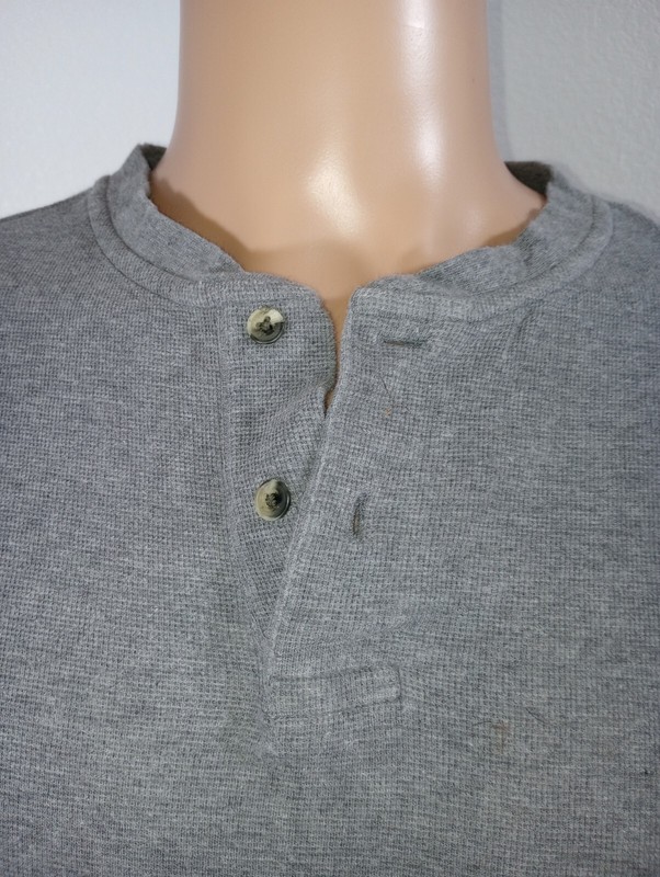 Men's Roundtree & Yorke Gray 2XT Regular 100% Cotton Long Sleeve Thermal Shirt gallery