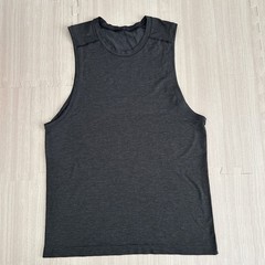 Lululemon Men’s Metal Vent Tank Top Dark Gray, Sleeveless, Tech Muscle. Medium