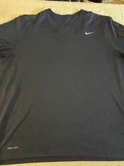 Nike Blue Short Sleeve Dri-FIT Crew Tee with Small Swoosh