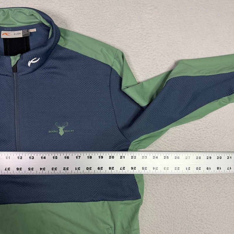 KJUS Mens 1/2 Zip Pullover Golf Midlayer Lightweight Stretch UPF 30+ Navy 54 XL gallery