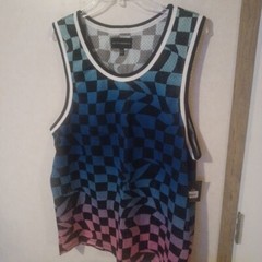 No Boundaries Mesh Tank Top Men’s Blue- Multi-Color Size L (42-44)