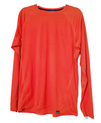 Patagonia Mens XL Capilene Lightweight Base Layer Long Sleeve Orange Hiking