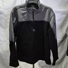 Starter Brand 1/4 Zip Pullover L (42-44) Black & Gray Fleece Long Sleeve 70892 gallery