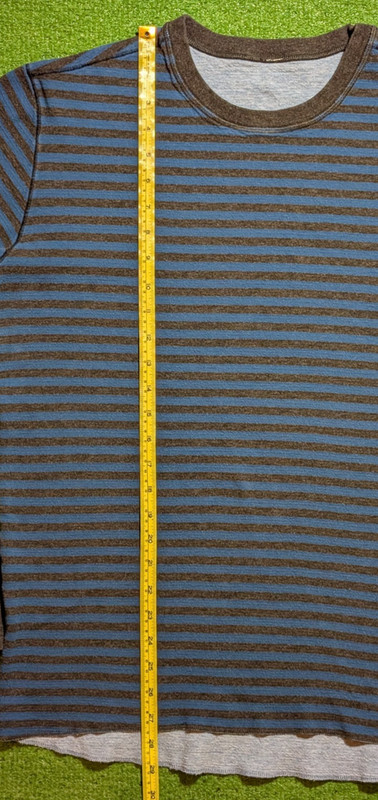 Lululemon Binary Crew Rugged Blue Heathered Black / Heathered Tempest Blue Sz L gallery