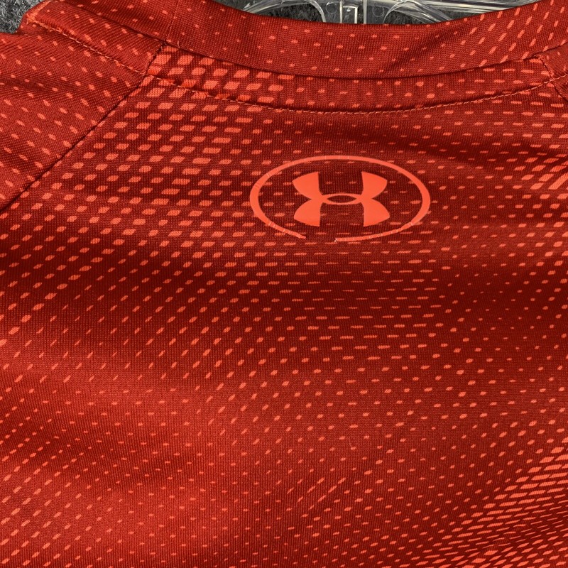 Under Armour The Tech Tee Men Small Red Subtle Geometric Pattern gallery