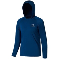 BASSDASH Youth UPF50+ Performance T Shirt with Hood Long Sleeve Fishing Hikin…