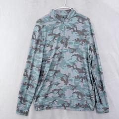 Johnnie O 1/4 Zip Pullover Mens M Blue Camo Golf Performance Pullover