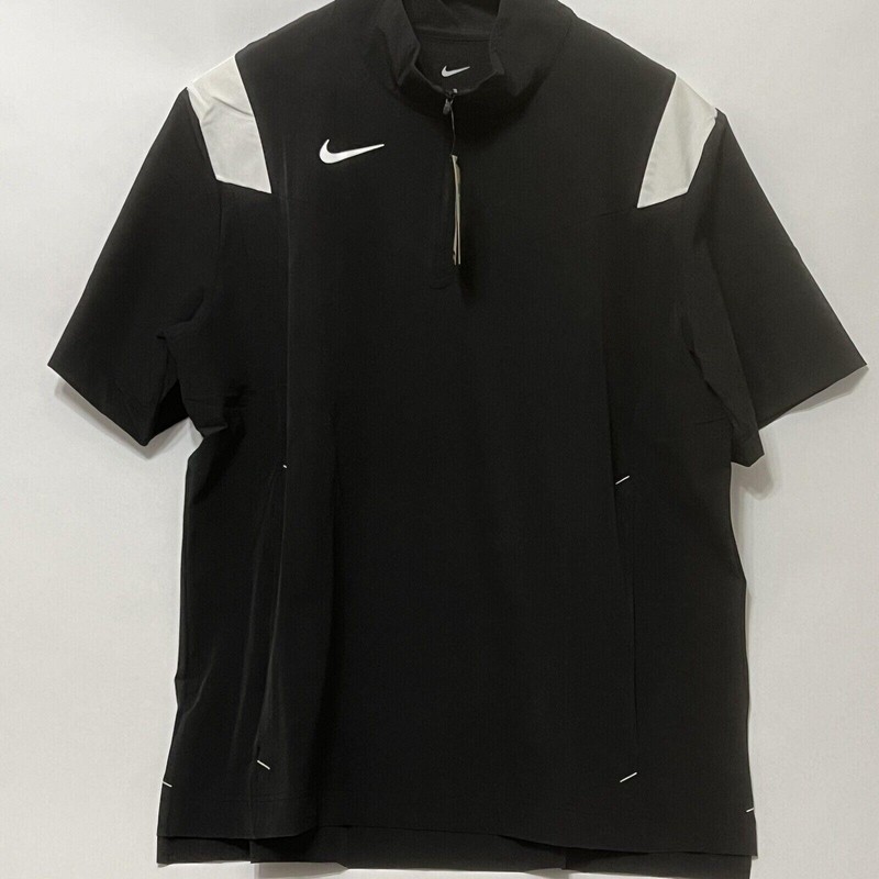 Nike Coach Performance Short Sleeve Sideline Black Jacket DJ5113-010 Size Medium gallery