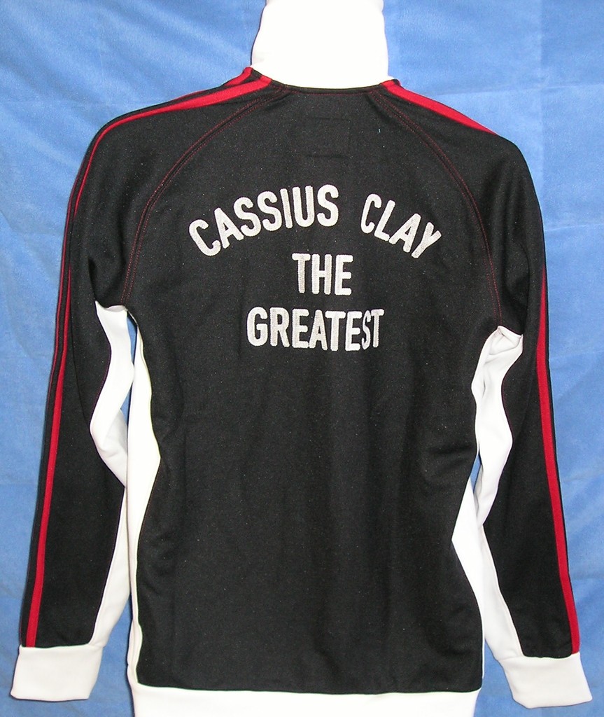 Adidas RARE Muhammad Ali CASSIUS CLAY Track Shirt Sweat Top Jacket superstar 3XL gallery