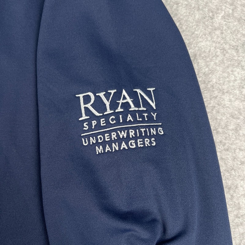 Peter Millar Golf Perth Quarter Zip Performance Pullover Large Mens Blue Active gallery