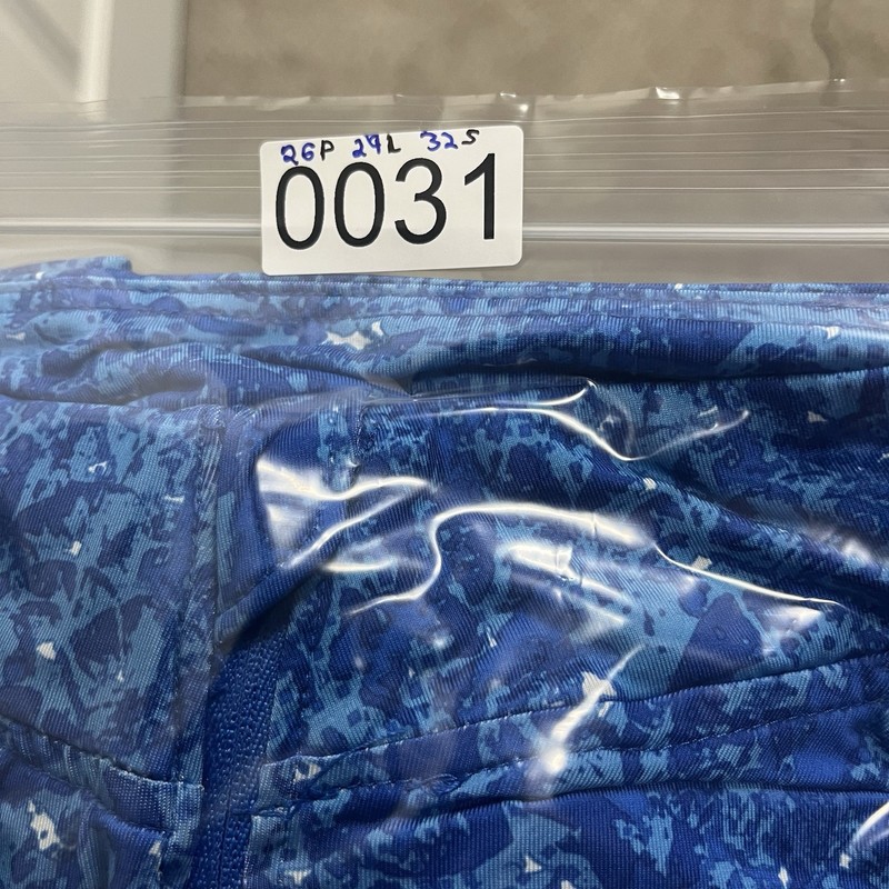 Silver Bait Quarter Zip Pullover Mens XXL Blue Camo Performance Shirt Zip Pocket gallery