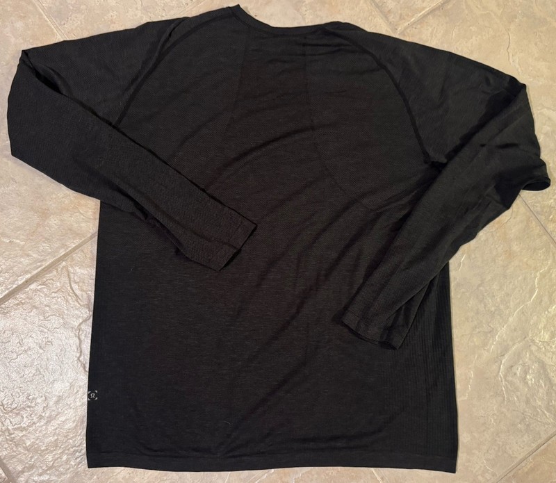 Lululemon Athletica Metal Vent Tech Long-Sleeve Black Mens XXL Shirt Seamless gallery