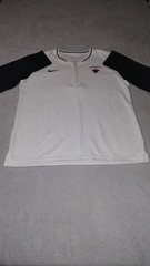Nike Dri Fit 1/4 Zip Men’s M Lake Highland Prep Football Pullover Black White