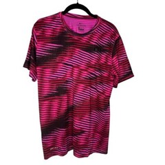 Nike Dri Fit Tee Size Medium Pink Purple Athletic Running Activewear T-Shirt