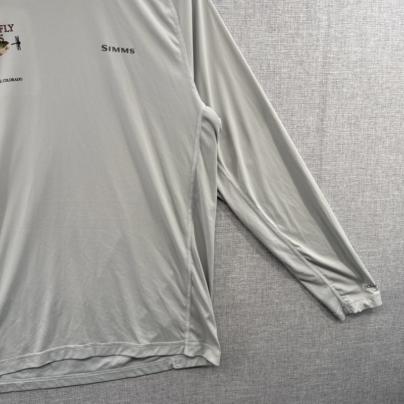 Simms Solarflex Shirt Medium Dragonfly Anglers Rash Guard Long Sleeve UPF50 gallery
