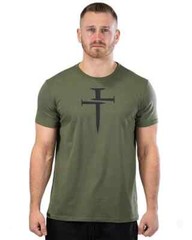 Three Nails Men’s Athletic Armor Tee Olive Size XL ($36 MSRP)