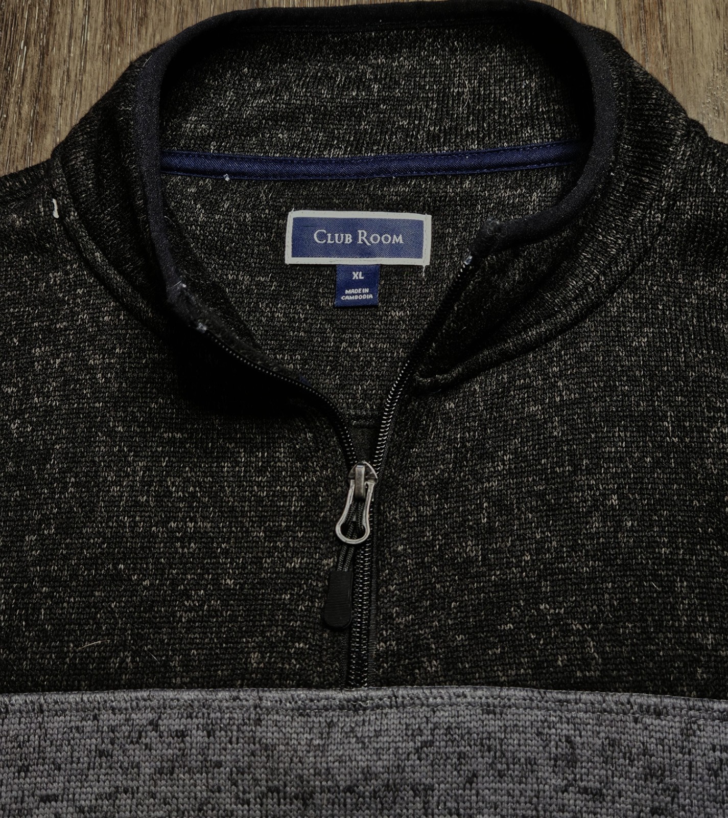 Mens Club Room Long Sleeve 1/4 Zip Sweater Fleece Size XL gallery