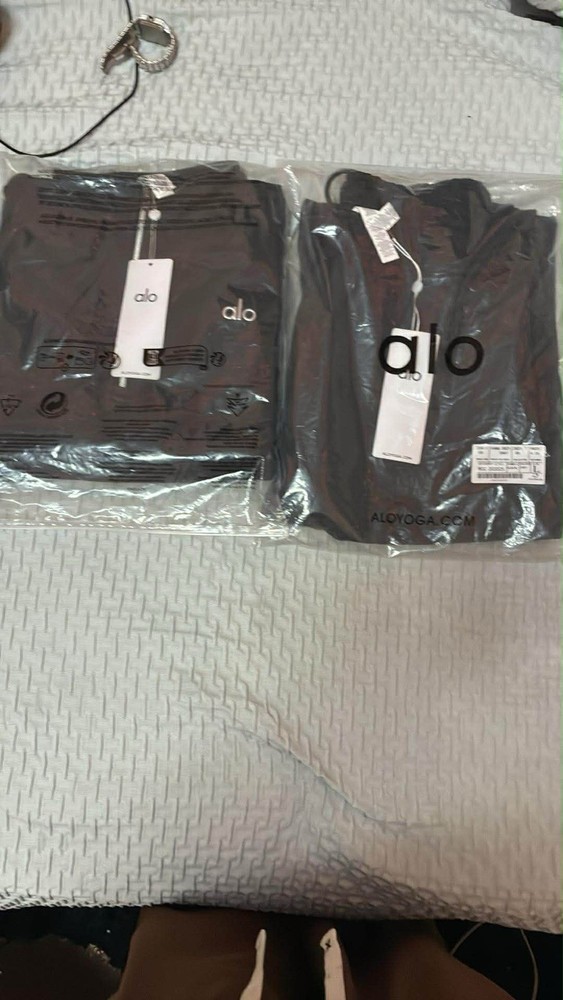 ALO Accolade Quarter Zip Pullover - Black Size L