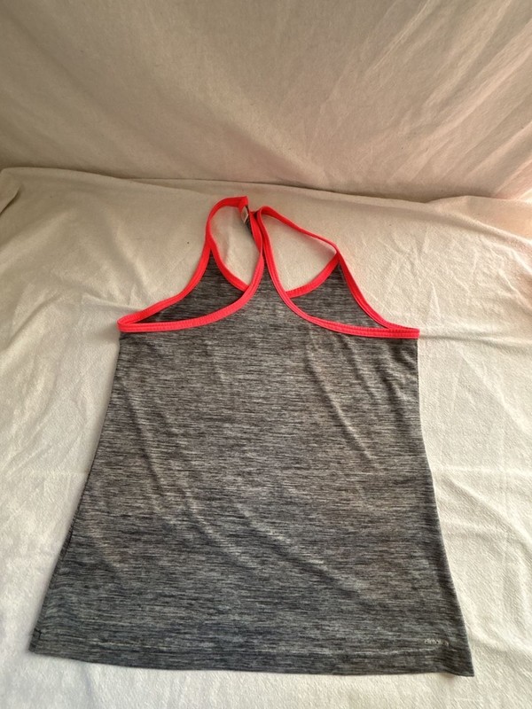 Adidas Women's Gray Heather Racerback Athletic Tank Top gallery