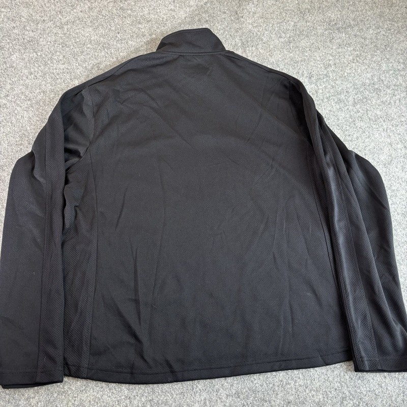 Tek Gear Pullover Mens Large Quarter Zip Performance Black Athletic Long Sleeve gallery