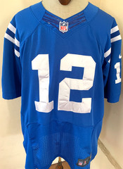 Nike Andrew Luck Colts Football Jersey Sz48 Large Men’s #12 Stitched #s/Letters