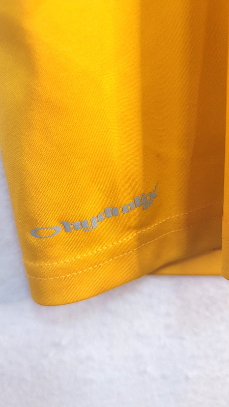 Oakley Ohydrolix Short Sleeve Shirt Yellow/Orange w pocket Large gallery
