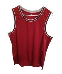 Plain Red Jersey, With White And Black Stripe. Size Medium,