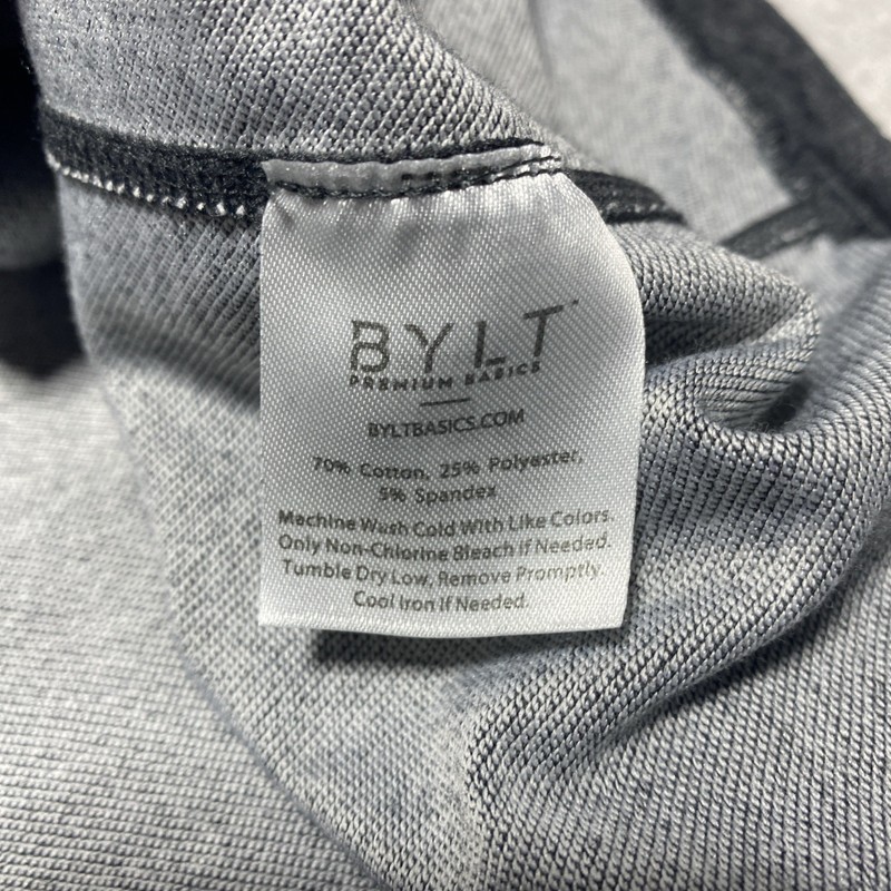 Bylt T Shirt Mens XXL Gray Lux Drop Cut Curved Hem Gym Workout Weightlifting gallery