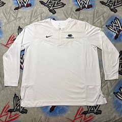 Penn State University Nittany Lions Team Nike Men’s 2XL 1/4 Zip Pullover White