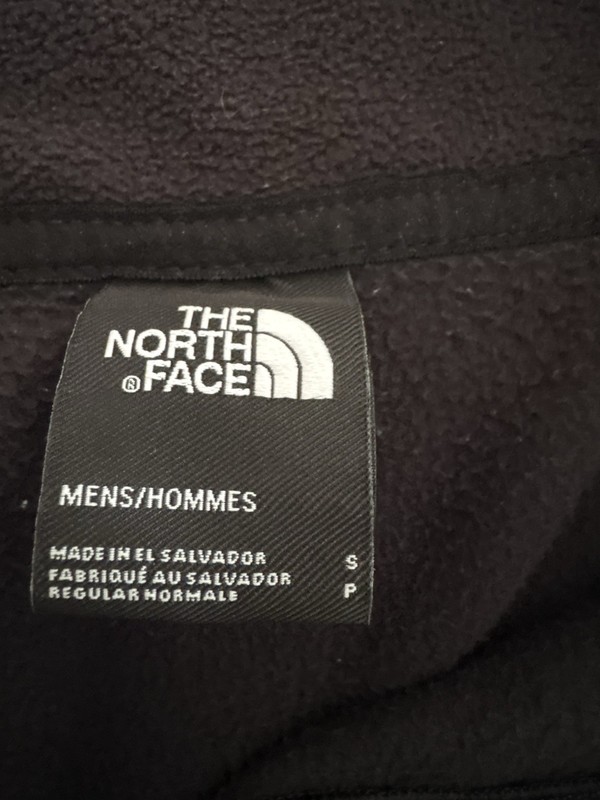 North Face Men’s Fleece Pullover Snap Top Royal And Black Size Small gallery