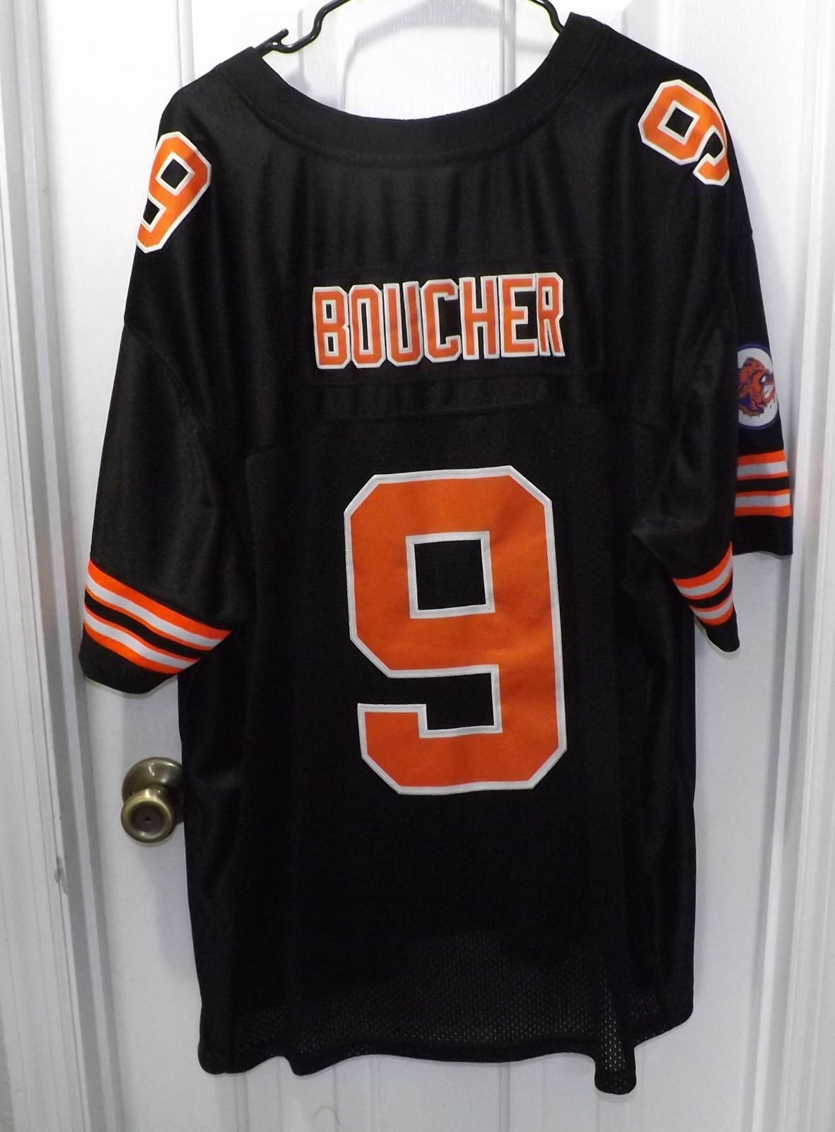 🏈 The Waterboy Bobby Boucher #9 Football Jersey Adam Sandler Black Size 5XL gallery