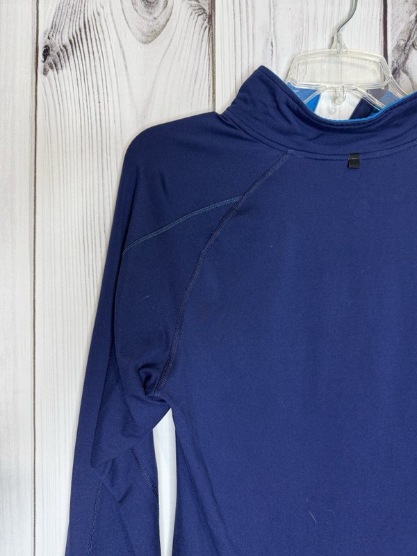 Nike Element Running 1/4 Zip Dri-Fit Navy Blue Long Sleeve Top Base Layer Sz M gallery