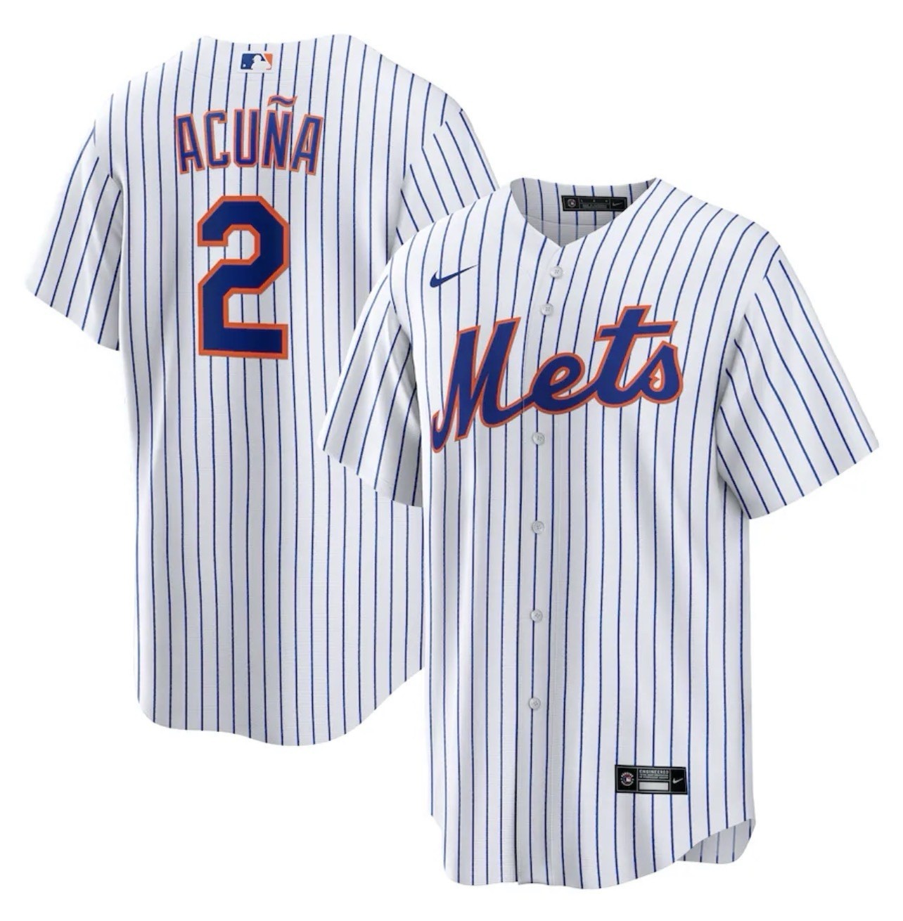 Nike Home Replica Player Jersey Luisangel Acuña New York Mets White gallery