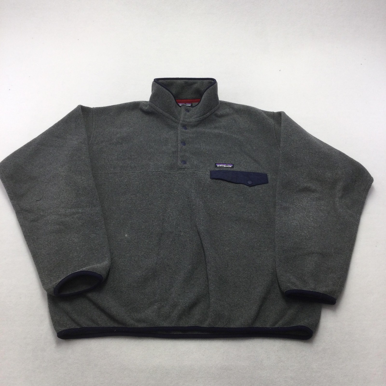Patagonia Pullover Mens Large Gray Synchilla Snap-T Fleece Hiking Outdoor gallery
