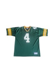 VINTAGE 90s Logo Athletic Brett Favre #4 Minimalist Color Block Jersey Mens XL