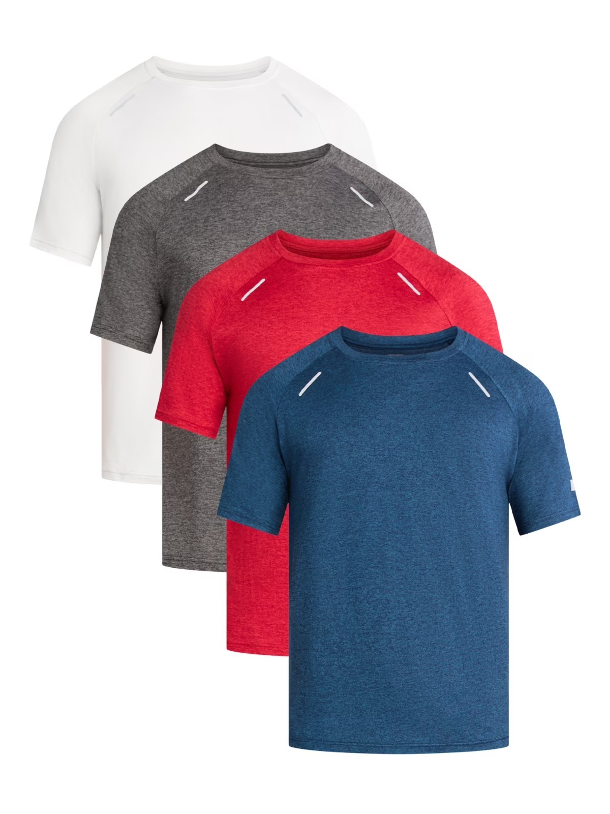 Men's Running Tech Tee 4 Pack Moisture Wicking Short Sleeve Athletic Shirt gallery