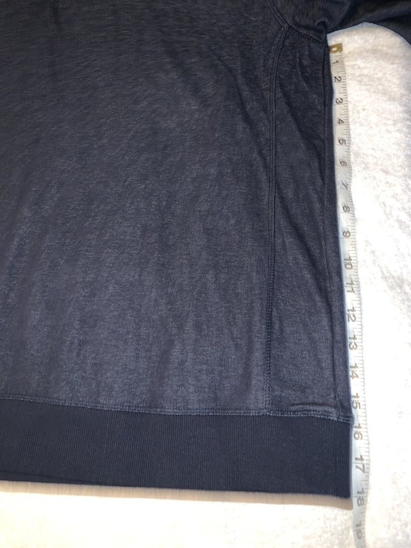 NWOT Authentic Copper & Oak Men's 1/4 Zip Pullover Heather Navy Blue Size XL gallery