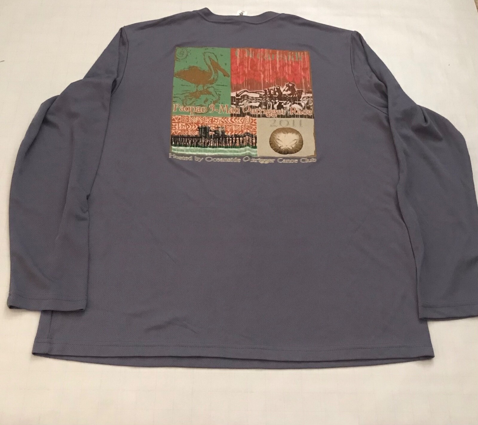 OUTRIGGER CANOE JERSEY Shirt Vintage Men XL - PAOPAO 9-man 2011 Oceanside CA gallery