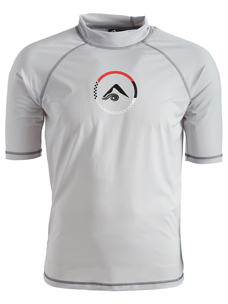 Men's Haywire UPF 50+ Sun Protective Rashguard Swim Shirt Swimwear, -light gr...