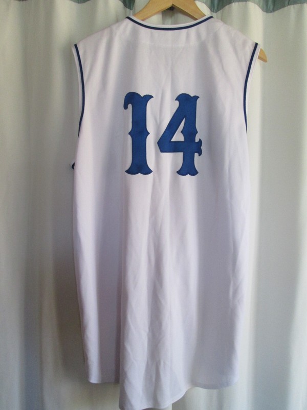 Intensity Arcadia Doughboys Baseball Jersey Shirt # 14 White Mens Size XL gallery