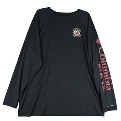 Columbia PFG Omni Shade South Carolina Gamecocks Fishing Shirt Mens XXL Black