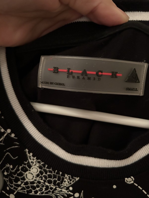 Men’s Black Pyramid Basketball Jersey Size Small gallery