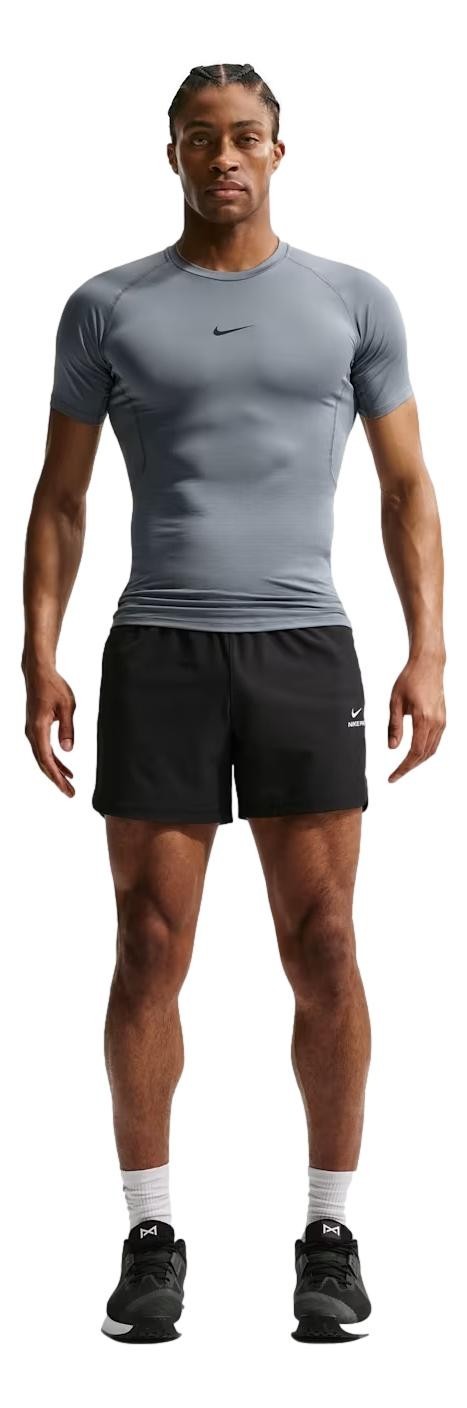 Nike Men's Pro Dri-FIT Tight Short Sleeve Fitness Top Shirt (Smoke Grey) FB7932 gallery
