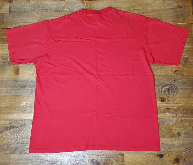 Vintage Men's The North Face Faded Graphic Half Dome Logo Red Shirt Size XL gallery